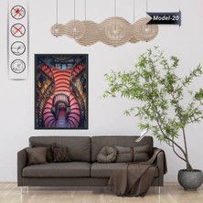 Akıllı Kağıt Statik Tutunma Özellikli Tablo - Poster Modern (Model-20)