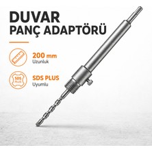 Badem10 Sds Plus Beton Panç Adaptörü 24X200 mm Panç Uyumlu Kırıcı Delici Matkap Adaptör Aparatı
