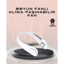 Zenvia Giyilebilir Sessiz Fan | 224G Hafif, Bladeless Güvenli Tasarım, 5 Vitesli Soğutma, USB Şarjlı F