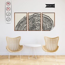 Akıllı Kağıt Statik Tutunma Özellikli Tablo - Poster Modern (Model- 22)