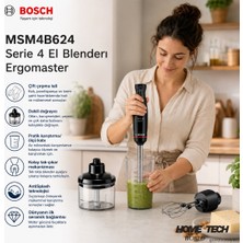 Bosch MSM4B624 Serie 4 El Blenderı Ergomaster 1000 W Siyah, Antrasit