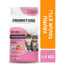 Pronature Yavru Kuru Kedi Maması (Daily Growth) - Tavuk Etli ve Pirinçli - 1,5kg