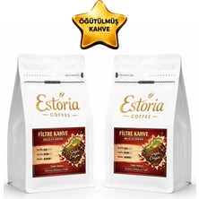 Estoria Coffee Brazil Santos Filtre Kahve 500g ( 2x250g) | %100 Arabica | Orta Kavrum | Yumuşak İçim | Öğütülmüş