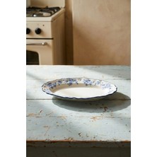 Acar Vintage Garden Porselen Oval Tabak - 19 cm