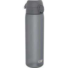 ION8 - Geri Dönüştürülmüş Plastik - Recyclon - İnce Suluk - Gri - 500 ml - Sızdırmaz - BPA İçermeyen