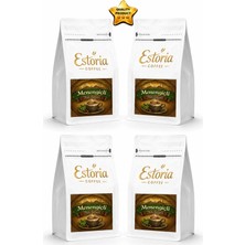 Estoria Coffee Menengiçli Türk Kahvesi 1kg ( 1000g)(4x250g) | Kafeinsiz | Geleneksel Gaziantep Lezzeti | Öğütülmüş