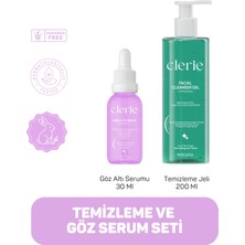 Clerie Kahve Çekirdeği Özlü Koyu Halka Karşıtı Karşıtı Göz Altı Serumu & Aşırı Yağlanma Karşıtı ve Sebum Dengeleyici Gözenek Temizleyici Yüz Yıkama Jeli 