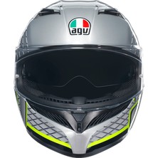 AGV K3 FORTIFY - GREY / BLACK / YELLOW FLUO