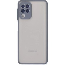 TeknoKapsül Newface Samsung Galaxy A22 Kılıf Montreal Silikon Kapak - Gri