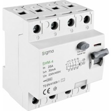 Sigma SHM4P 30MA 25A 6ka Trifaze Kaçak Akım Koruma Şalteri