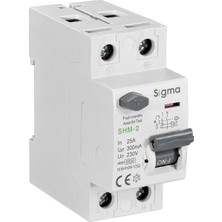 Sigma SHM2P 300MA 25A 6ka Monofaze Kaçak Akım Koruma Şalteri