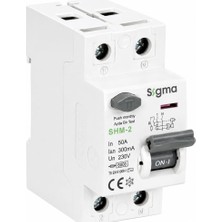 Sigma SHM2P 300MA 50A 6ka Monofaze Kaçak Akım Koruma Şalteri