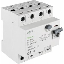 Sigma SHM4P 30MA 40A 6ka Trifaze Kaçak Akım Koruma Şalteri