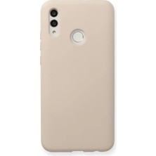 TeknoKapsül Newface Huawei P Smart 2019 Kılıf Nano Içi Kadife Silikon - Pudra