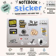 Sb Store Programcı Sticker Notebook Tablet Etiketi Model 19