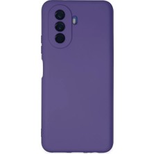 TeknoKapsül Newface Huawei Nova Y70 Kılıf Nano Içi Kadife Silikon - Mor