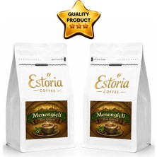 Estoria Coffee Menengiçli Türk Kahvesi 500g ( 2x250g) | Kafeinsiz | Geleneksel Gaziantep Lezzeti | Öğütülmüş