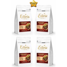 Estoria Coffee Brazil Santos Filtre Kahve 1kg ( 1000g)(4x250g) | %100 Arabica | Orta Kavrum | Yumuşak İçim | Öğütülmüş