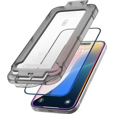 Elago iPhone 16/15 Temperli Cam Ekran Koruyucu – 9h Çizilmez Aplikatörlü Kabarcık Önleyici Şeffaf