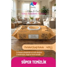 Livory Clean & Cool Serisi Yüzey Temizlik Havlusu Portakal Çiçeği Işıltısı 4X100(400 Yaprak) Çok Amaçlı Premium Temizlik Havlusu