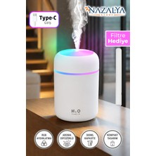 Nazalya H2O 300 ml Ulrasonik Hava Nemlendirici ve Aroma Difüzörü