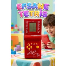 Farbu Oyuncak Pilli Sesli 9 Butonlu 9999 In 1 Renkli Nostaljik Tetris Eğitici ve Eğlenceli Oyuncak El Konsolu