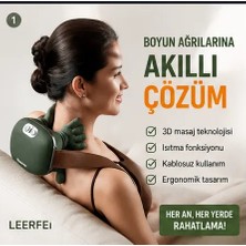 Medigeni Gerçek El Hissi ile Yoğurma Yapan Isıtmalı Masaj Aleti, Şarjlı El Hissiyatlı Avuç Içi Kızılötesi Isıtmalı Boyun Omuz ve Sırt Masaj Aleti