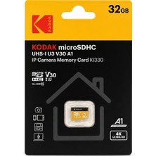 Kodak 32GB Micro Sd Uhs-I U3/V30/A1 Güvenlik Kamerası Için Kart KI330