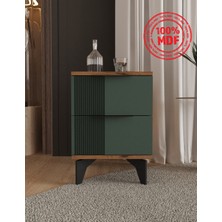 T&B Ekin 2 Çekmeceli Komodin - Tamamı Mdf