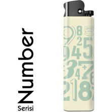 Bar-Pack Number Serisi Tasarım Çakmak Vintage Yeşil Tasarım