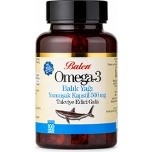 Balen OMEGA 3 BALIK YAĞI YUMUŞAK KAPSÜL 650 MG*100