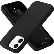 Nemere Mey Ithalat®  iPhone 12 Kılıf Nano Içi Kadife Silikon- Siyah