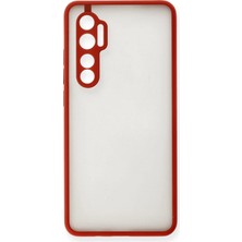 Nemere Mey Ithalat®   Mi Note 10 Lite Kılıf Montreal Silikon Kapak - Kırmızı