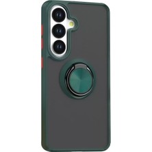 Feedback Newface Samsung Galaxy S26 Montreal Yüzüklü Silikon Kapak - Yeşil