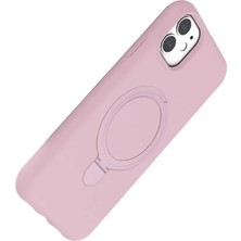 Feedback Newface Apple iPhone 11 Regal Magsafe Standlı Kapak - Açık Pembe