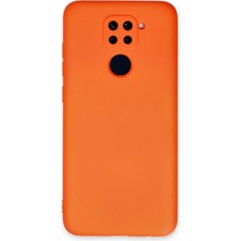 Nemere Mey Ithalat®   Redmi Note 9 Kılıf Nano Içi Kadife Silikon - Turuncu