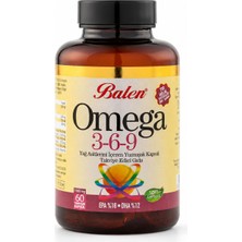 Balen OMEGA 3-6-9 YAĞ ASİTLERİ İÇEREN YUMUŞAK KAPSÜL 1585 MG*60