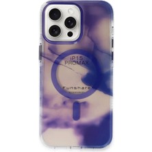 Nemere Mey Ithalat®  iPhone 15 Pro Max Phantom Magsafe Kapak - Mor