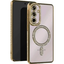 Nemere Mey Ithalat®  Samsung Galaxy A55 5g Joke Simli Magneticsafe Kılıf - Gold