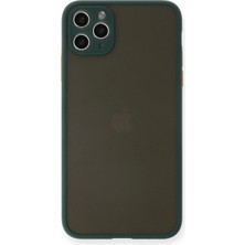 Nemere Mey Ithalat®  iPhone 11 Pro Max Kılıf Montreal Silikon Kapak - Yeşil
