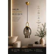 Lumexx Aura Tekli Füme Camlı Eskitme Sarkıt