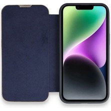 Nemere Mey Ithalat®  iPhone 14 Pro Kılıf Dolpin Kapaklı - Lacivert