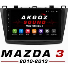 GÖZA-X Mazda 3 2010-2013 Multimedya Çerçevesi 9 Inç  Soketleri Içinde