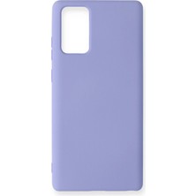 Nemere Mey Ithalat®  Samsung Galaxy Note 20 Kılıf Nano Içi Kadife Silikon - Lila