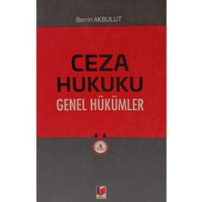 Kişisel Yayınlar Ceza Hukuku Genel Hükümler - Doç.dr.berrin Akbulut - 2.el Kitap