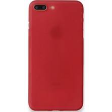 Nemere Mey Ithalat®  iPhone 8 Plus Kılıf Pp Ultra Ince Kapak - Kırmızı