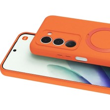 Nemere Mey Ithalat®   Redmi 15 4g Regal Magsafe Standlı Kapak - Turuncu
