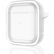 Nemere Mey Ithalat®  Airpods 4 (4.nesil) Shiny Şeffaf Kılıf - Beyaz