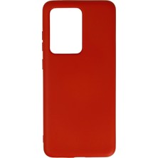 Nemere Mey Ithalat®  Samsung Galaxy S20 Ultra Kılıf Nano Içi Kadife Silikon - Kırmızı