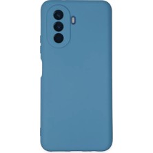 Uravas Store Newface Huawei Nova Y70 Kılıf Nano Içi Kadife Silikon - Mavi